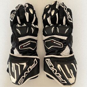 Five brand back, white and red Motorcycle Gloves